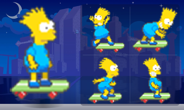 Bart Simpsons - a SpeedRunners Cosmonaut Comrade skin