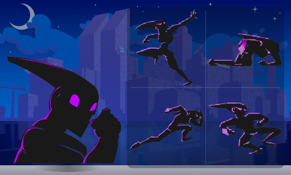 Purple Demon - a Speedrunner skin